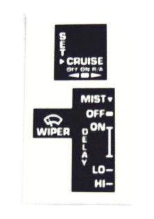 Cruise Control Stalk Sticker Set
